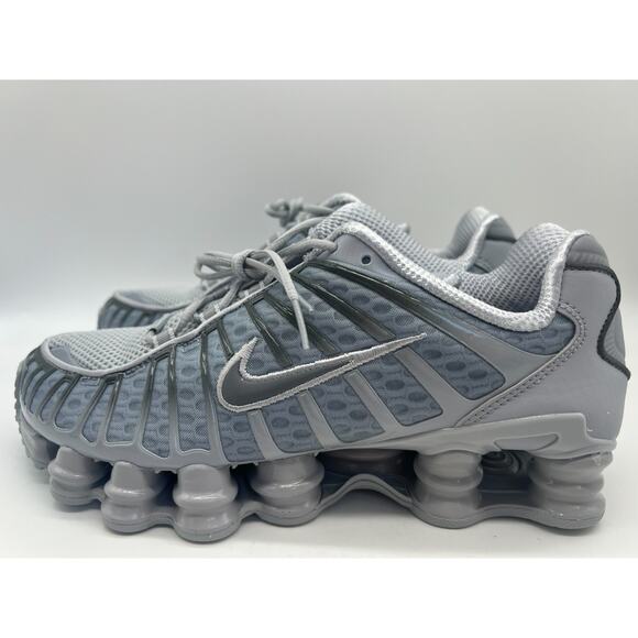 Nike Shox TL Men's Size 8 Wolf Grey Iron Grey Running Shoes AV3595-015 - Picture 2 of 16